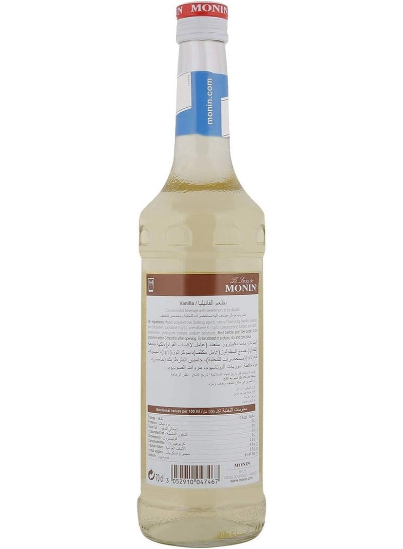 Monin Sugar Free Vanilla Syrup 700ml  Zero Calorie Flavored Drink Syrup for Coffee, Cocktails & Desserts - Image 2